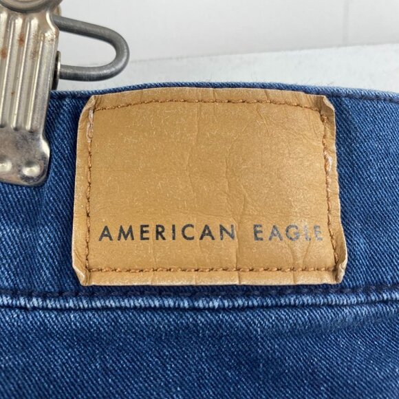 American Eagle Womens Jeans Size 8 Next Level Stretch Regular Dark Wash - Picture 7 of 12